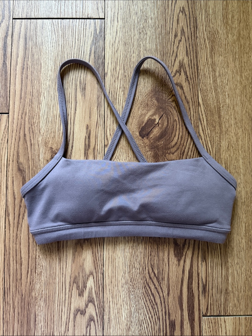 Fleo Strappy Crop Bralette in Taupe